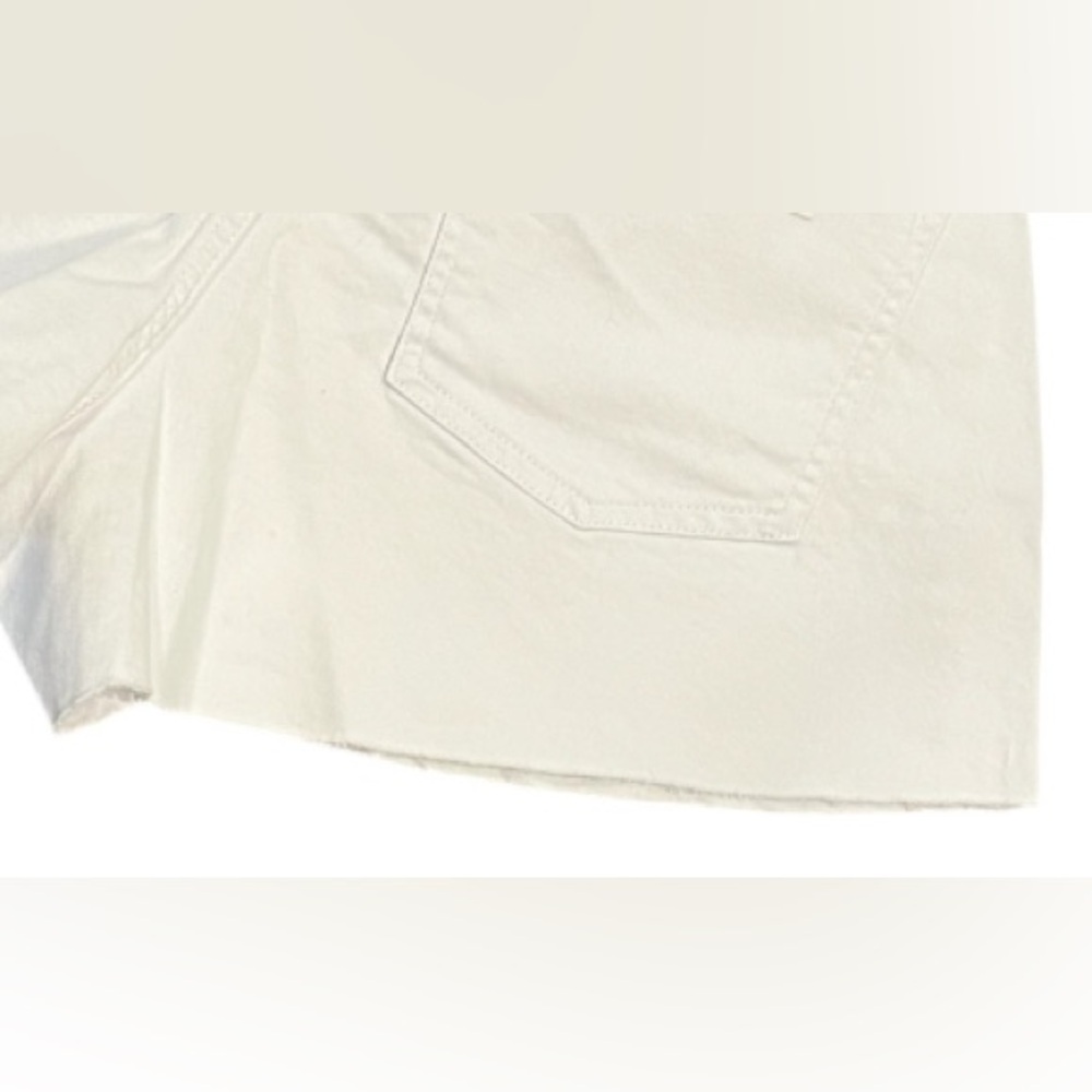 We Wore What White Denim Flare Short - Picture 3 of 8